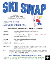Ski Swap. Photo by Kootenai Winter Sports Ski Education Foundation .