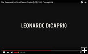 Leonardo DiCaprio. Photo by The Revenant.