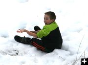 Playing in the snow. Photo by LibbyMT.com.