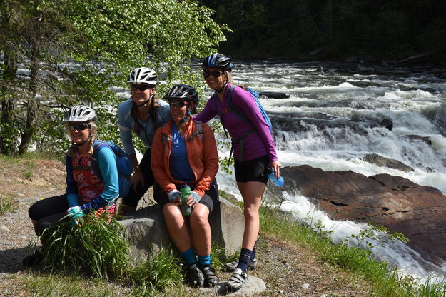 At Yaak Falls. Photo by Susie Rice.