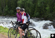 At the falls. Photo by Susie Rice.