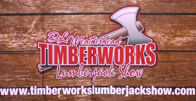 Timberworks Lumberjack Show. Photo by LibbyMT.com.