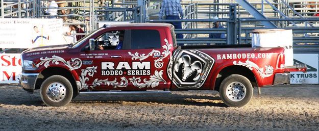The rodeo RAM truck. Photo by LibbyMT.com.