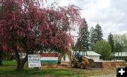 The Habitat house foundation. Photo by LibbyMT.com.