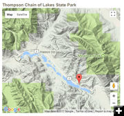 Thompson Chain of Lakes. Photo by Google Maps.