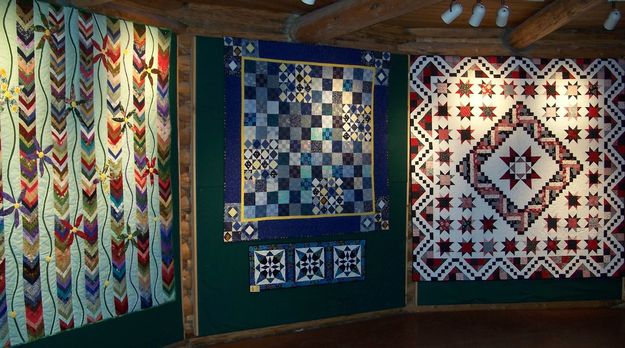 Quilt display. Photo by The Heritage Museum.