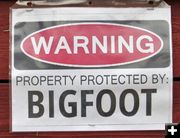 Protected by Bigfoot. Photo by LibbyMT.com.