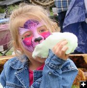 Face painting and cotton candy. Photo by LibbyMT.com.