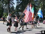 Here come the Kootenai Highlanders. Photo by LibbyMT.com.