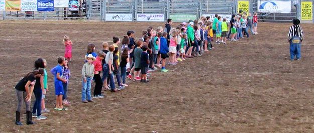 Kids 8-12 Calf Scramble. Photo by LibbyMT.com.