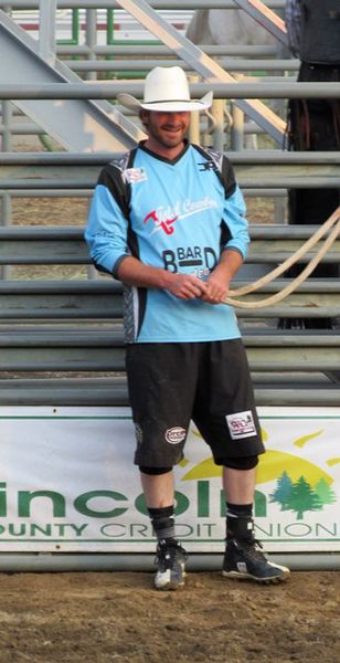 Bullfighter Sean Peterson. Photo by LibbyMT.com.