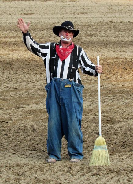 Rodeo clown Timber Tuckness. Photo by LibbyMT.com.