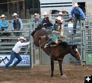 Out of the chute. Photo by LibbyMT.com.