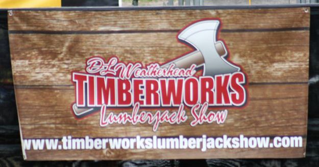 Timberworks Lumberjack Show. Photo by LibbyMT.com.