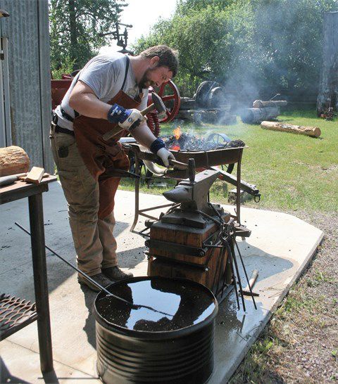 Blacksmithing. Photo by LibbyMT.com.