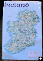 Map of Ireland. Photo by LibbyMT.com.