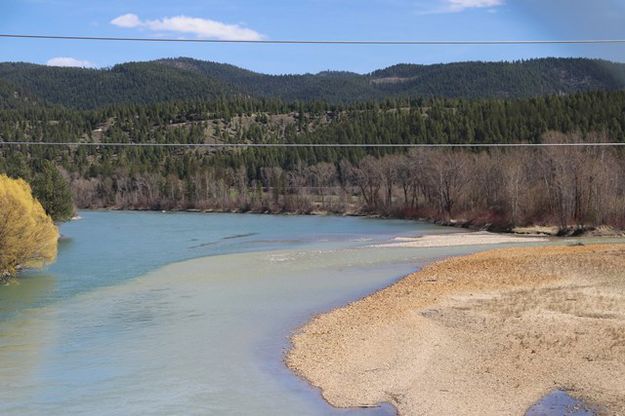 Libby Creek meets the Kootenai River. Photo by LibbyMT.com.