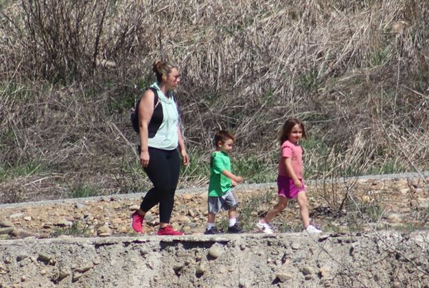 Walking along Libby Creek. Photo by LibbyMT.com.