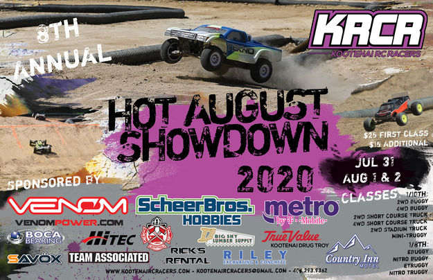 Hot August Showdown 2020. Photo by Kootenai RC Racers.