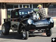 Polishing the 1941 Willys pickup. Photo by LibbyMT.com.