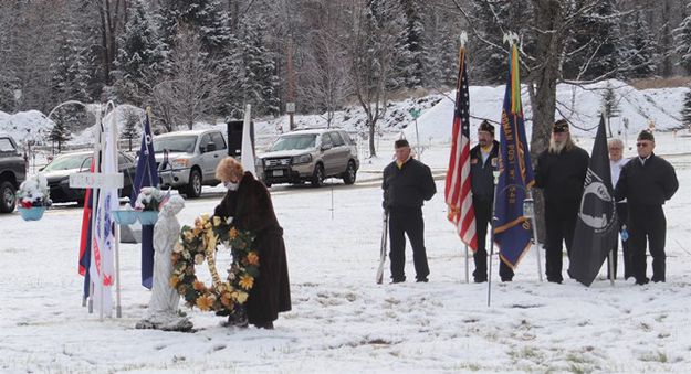 Laying of wreaths. Photo by LibbyMT.com.