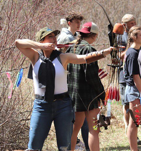 Taking aim. Photo by LibbyMT.com.