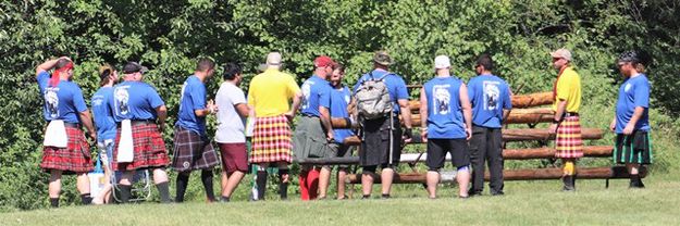 So how many guys does it take to move the caber?. Photo by LibbyMT.com.