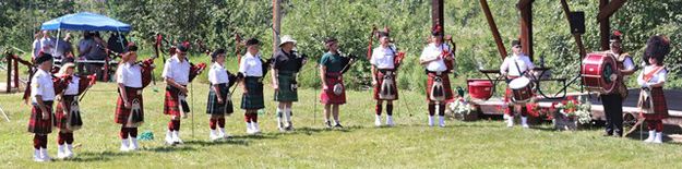 Montana Highlanders Bagpipe Association. Photo by LibbyMT.com.