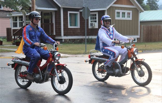Rod Kimble and Evel Knievel. Photo by LibbyMT.com.
