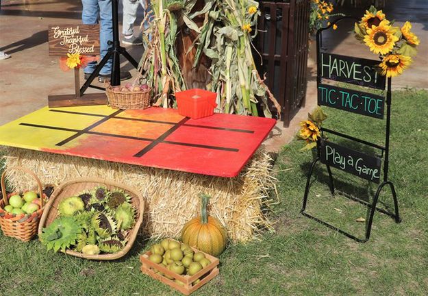 Tic Tac Toe Harvest style. Photo by LibbyMT.com.