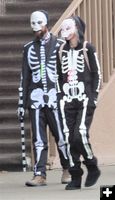 Skeleton couple. Photo by LibbyMT.com.