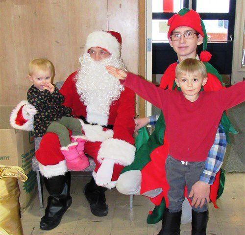 Santa at KVCS. Photo by LibbyMT.com.