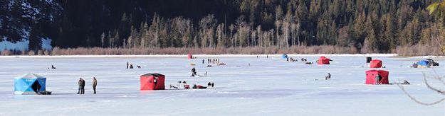 Halfway House Bar and Grill Ice Fishing Derby. Photo by LibbyMT.com.