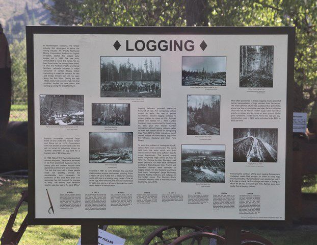 Logging history. Photo by LibbyMT.com.