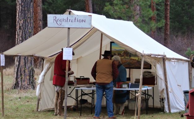 Signing in. Photo by LibbyMT.com.