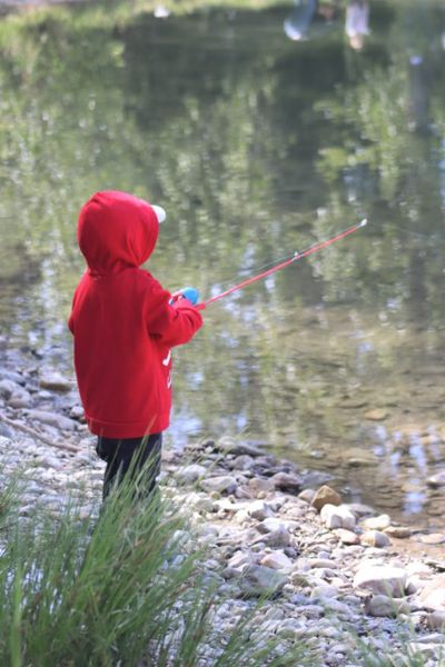 Little angler. Photo by LibbyMT.com.