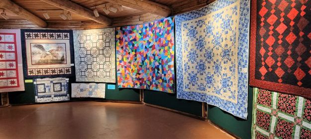 Quilt display in the Tower Gallery. Photo by LibbyMT.com.