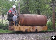 Underground locomotive. Photo by LibbyMT.com.
