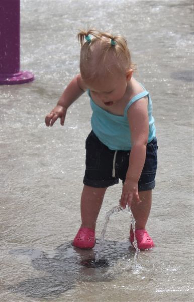 Water spurts are just the best. Photo by LibbyMT.com.