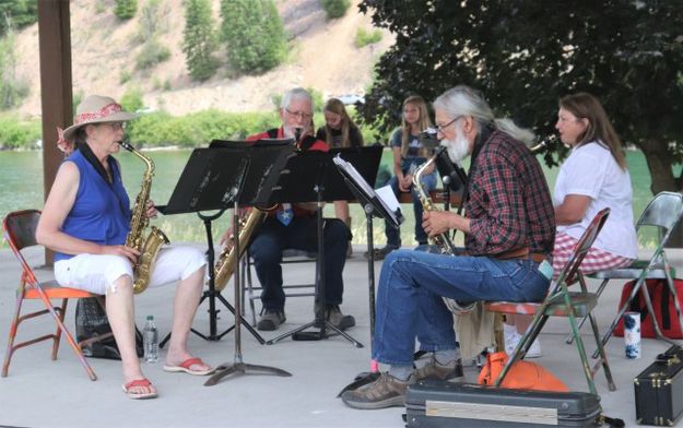 The 4 Saxes. Photo by LibbyMT.com.