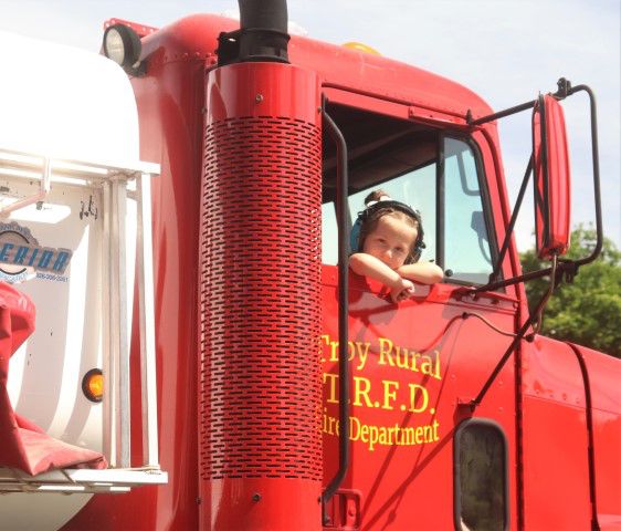 I get to ride in the parade. Photo by LibbyMT.com.