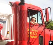 I get to ride in the parade. Photo by LibbyMT.com.