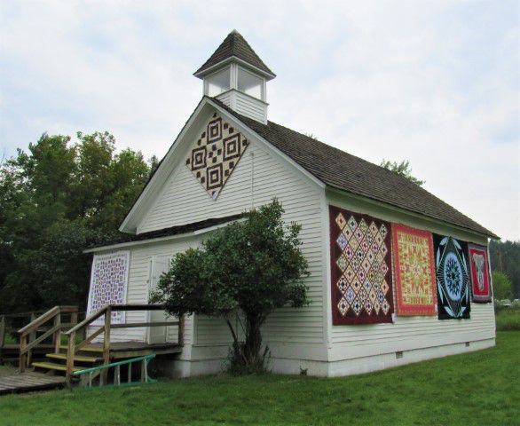 Historical Village schoolhouse. Photo by LibbyMT.com.