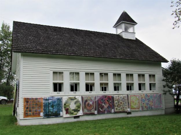 Schoolhouse wall. Photo by LibbyMT.com.