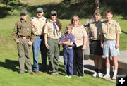 Boy Scouts, Girl Scouts and Cub Scouts were represented. Photo by LibbyMT.com.