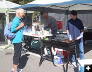 Grilling up hamburgers. Photo by LibbyMT.com.