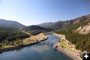 The view changes across the dam. Photo by LibbyMT.com.