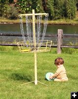 Future disc golfer. Photo by LibbyMT.com.