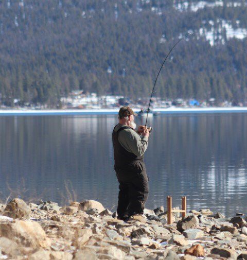 Bank fishing. Photo by LibbyMT.com.