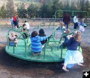 Keeping busy beforehand. Photo by LibbyMT.com.